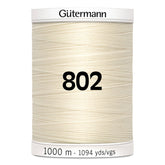 Gutermann garen | 1000m | 802 ecru naaigaren GM - 1000M - 802 - ECRU 4008015050320
